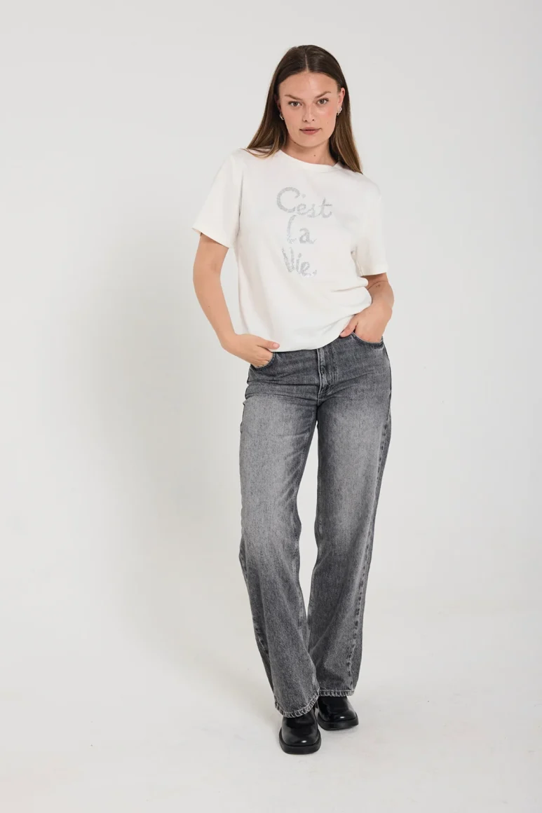 Freequent Celine Jeans Broek vintage grey denim