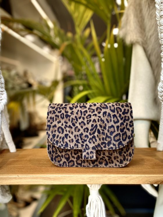 Flora Tas Suede Leopard 58 T222