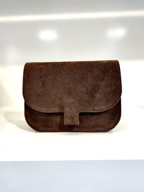 Flora Tas Suede Dark Brown 07 T222 - Afbeelding 2