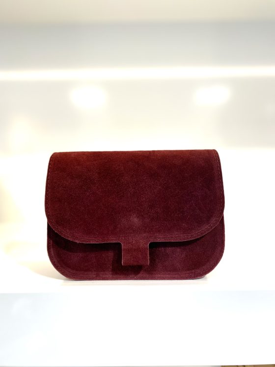 Flora Tas Suede Burgundy 58 T222 - Afbeelding 2