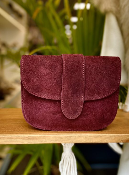 Maan Tas Suede Burgundy 58 T230