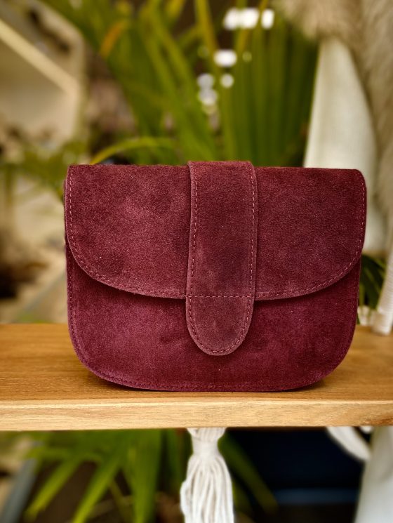 Maan Tas Suede Burgundy 58 T230