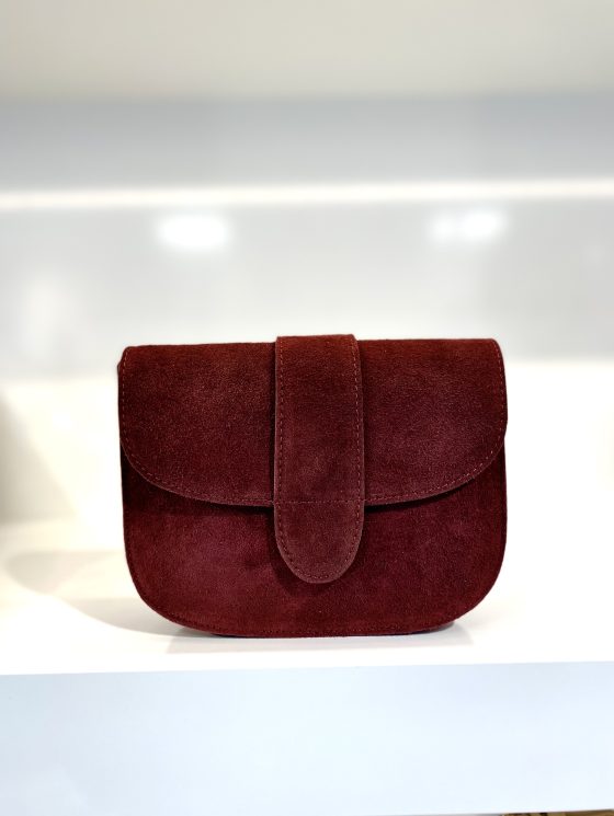 Maan Tas Suede Burgundy 58 T230 - Afbeelding 5