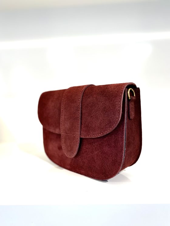 Maan Tas Suede Burgundy 58 T230 - Afbeelding 3