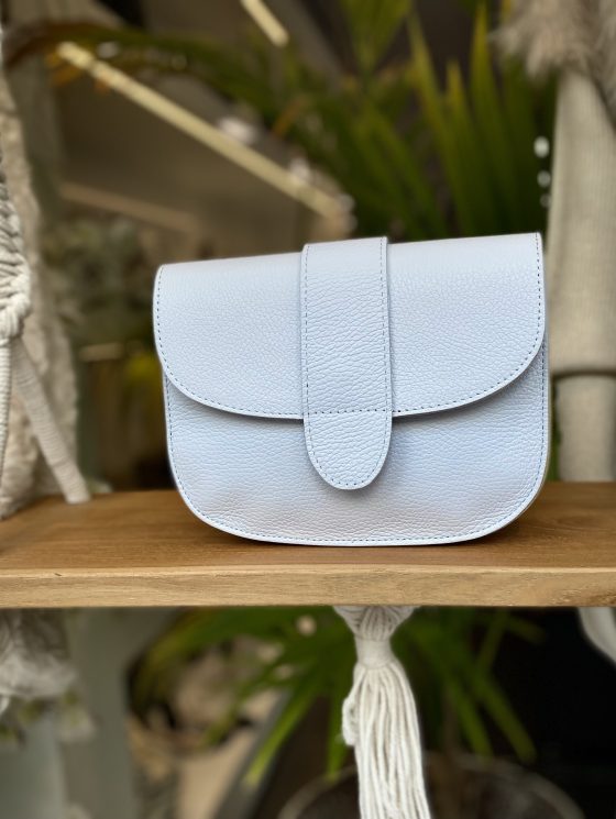 Maan Tas Leer Baby Blue T230