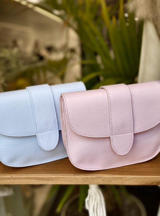 Maan Tas Leer Baby Pink T230