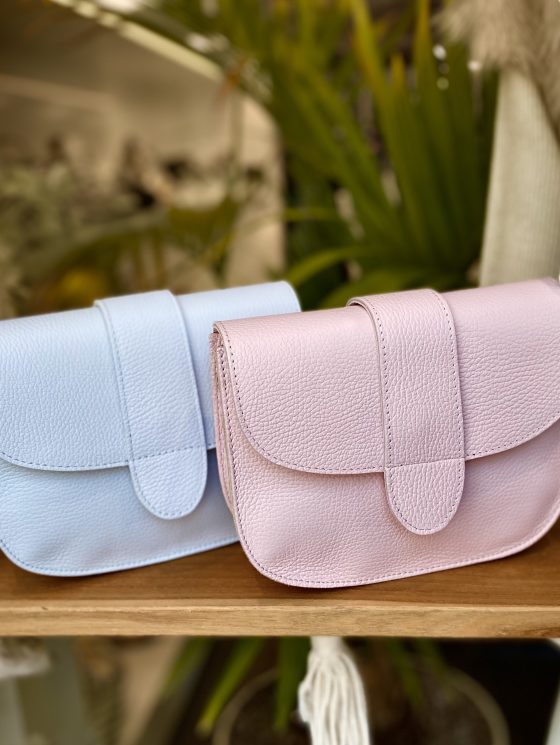 Maan Tas Leer Baby Pink T230
