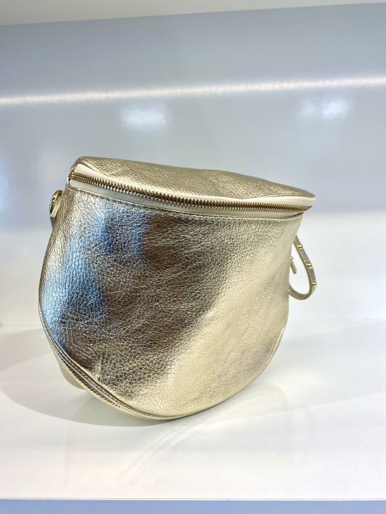 Giuliano buidel Tas Leer Goud T225 - Afbeelding 3