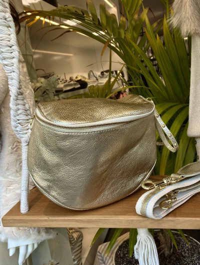 Giuliano buidel Tas Leer Goud T225