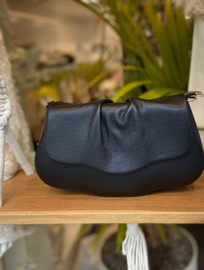 Flora Tas Leer Zwart T231