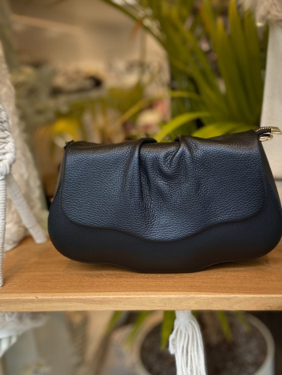 Flora Tas Leer Zwart T231