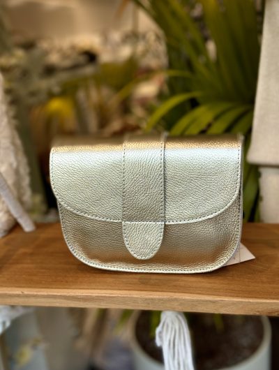Maan Tas Leer Goud T230