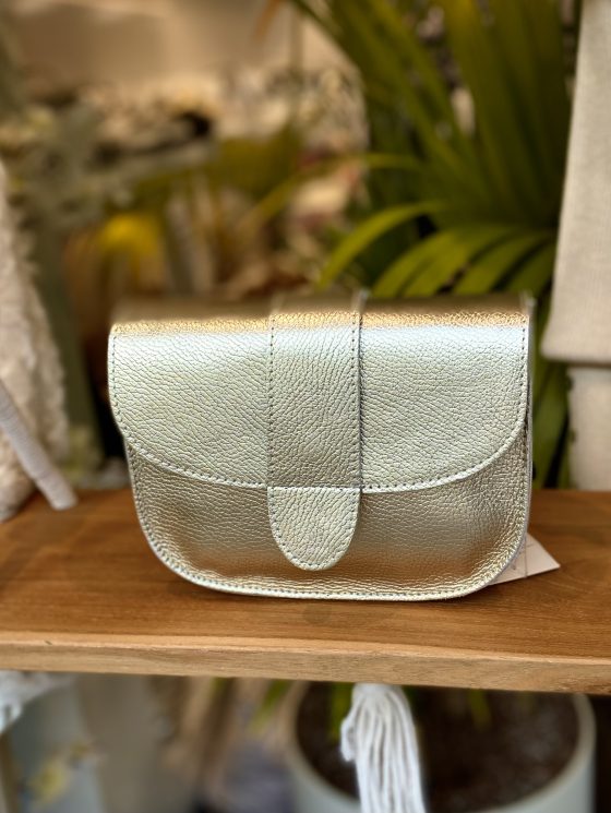 Maan Tas Leer Goud T230