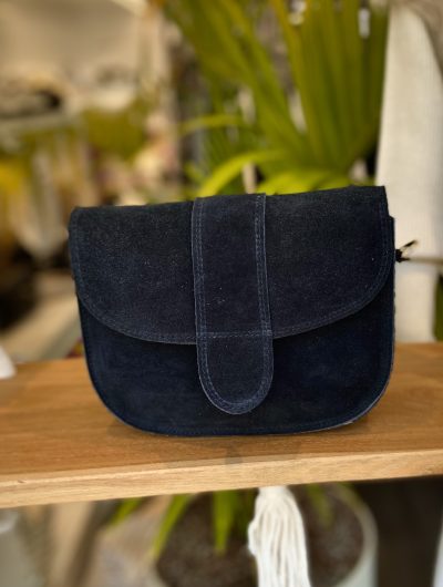 Maan Tas Suede Zwart T230