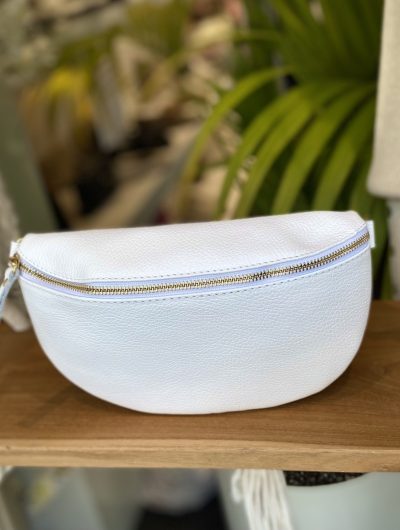 Fanny Pack Crossbody Tas Leer Wit T223