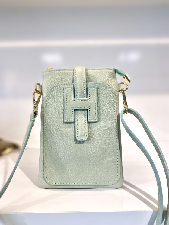Tas Leer Mint H-Gesp T242 - Afbeelding 2