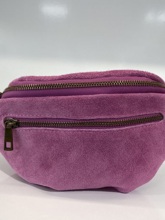 Crossbody Tas Suede Magenta T246 - Afbeelding 3