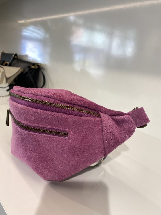 Crossbody Tas Suede Magenta T246 - Afbeelding 2