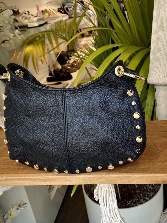 Tas Leer Zwart/Goud T252 226