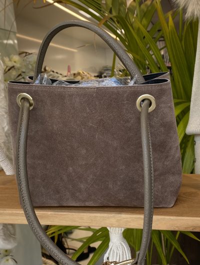 Handtas Suede Taupe T256