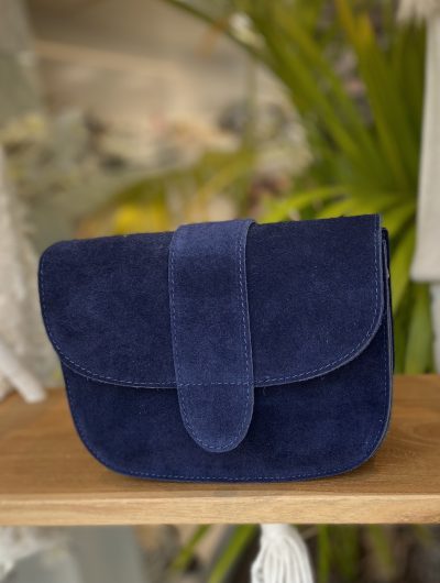 Maan Tas Suede Navy T230