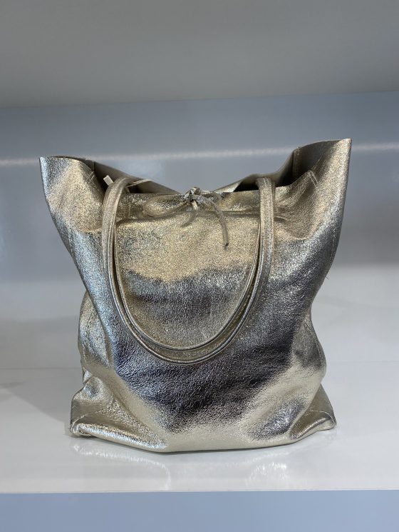 Shopper Tas Goud Strik T509 - Afbeelding 2