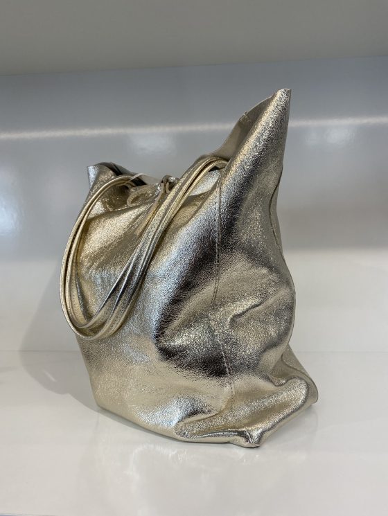 Shopper Tas Goud Strik T509 - Afbeelding 3