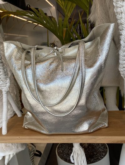Shopper Tas Goud Strik T509