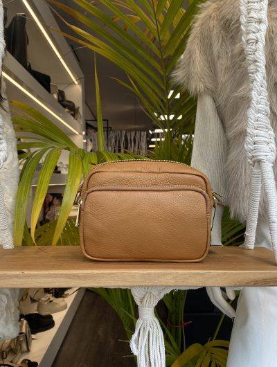 Giuliano Tas Leer Cognac T260