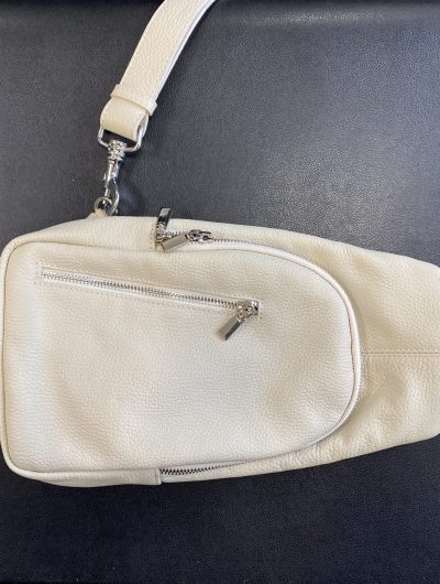 Crossbody Tas Leer Wit T265