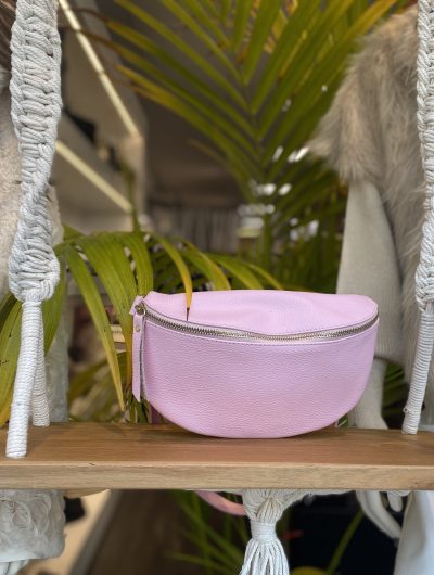 Crossbody Tas Leer Roze T223
