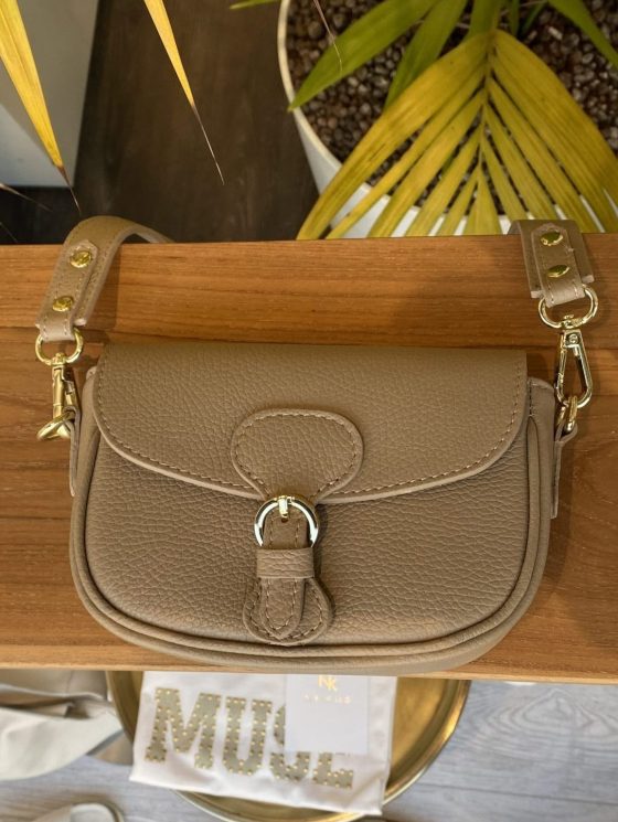 Tas Leer Beige/Goud T277