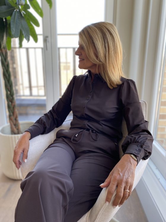 Mi Piace Travel Blouse Roos 202037 espresso - Afbeelding 3