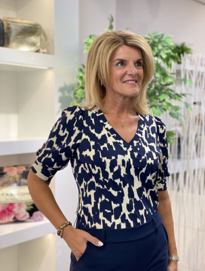 Lady Day Travelstof Alice Top rivka print