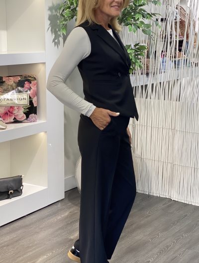 Fashion Wijde Broek 0419 zwart