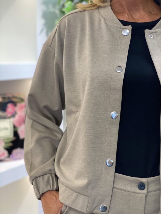 Freequent Naya Bomberjack desert taupe melange - Afbeelding 3