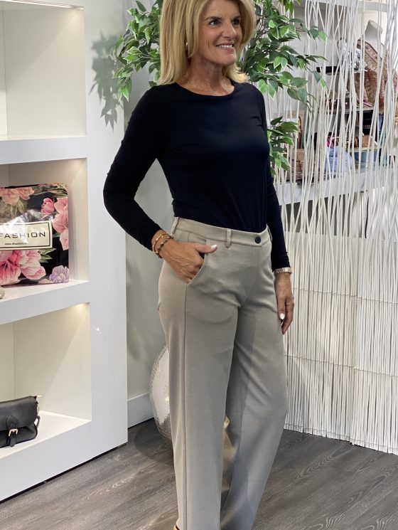 Freequent Nanni Broek desert taupe melange