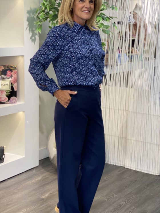 Maicazz Zizo Pattiwide Broek donkerblauw