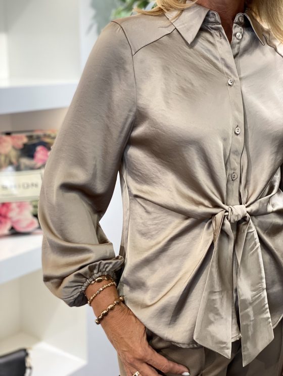 Freequent Dove Blouse desert taupe - Afbeelding 3