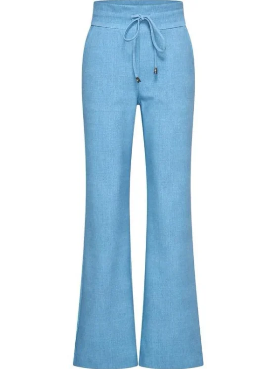 Mi Piace Bonded Travelstof Broek blue denim  202631 - Afbeelding 2