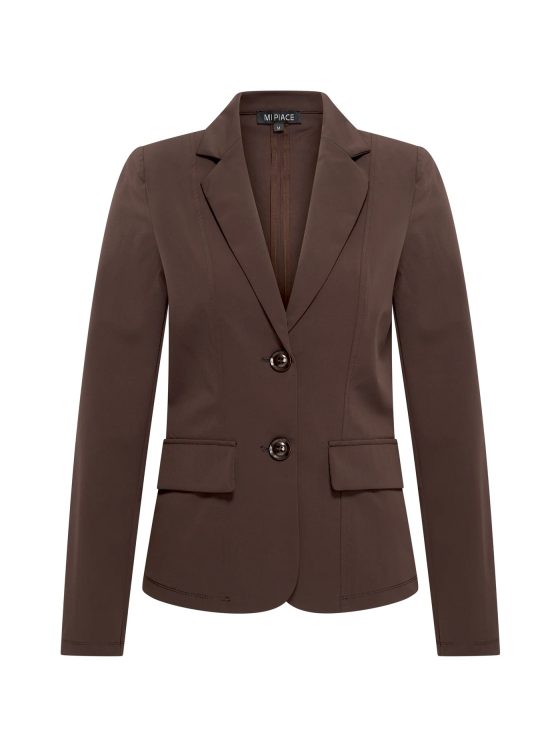 Mi Piace Travelstof Blazer 202015 espresso - Afbeelding 4