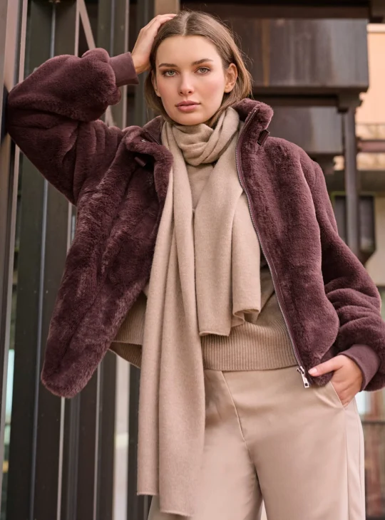 Rino & Pelle Ambra Jacket chocolate bean jas