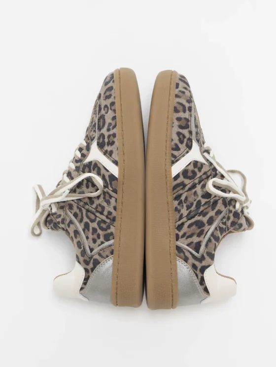 DWRS Mirabel Leopard Sneakers beige steel - Afbeelding 2
