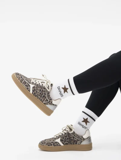 DWRS Mirabel Leopard Sneakers beige steel
