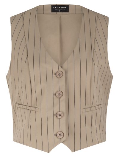 Lady Day Travelstof Vivienne Gilet kaitlyn stripe
