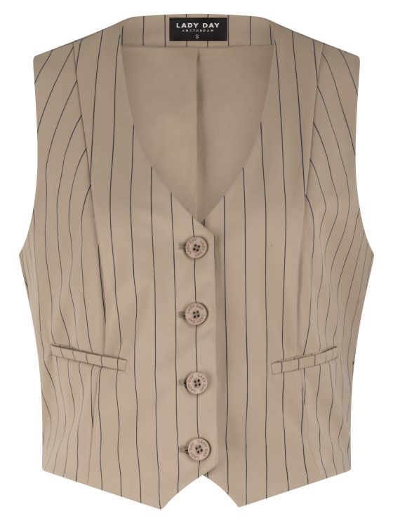 Lady Day Travelstof Vivienne Gilet kaitlyn stripe