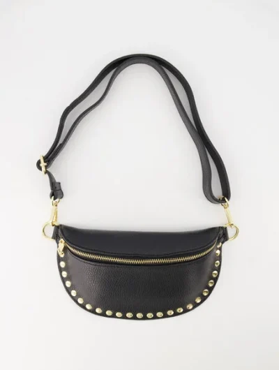 Debby Heuptasje leer stud zwart