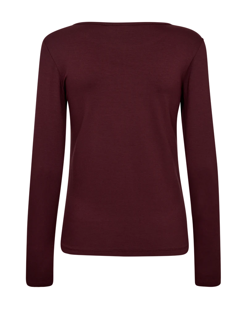 Freequent Liana Top port royale burgundy - Afbeelding 4
