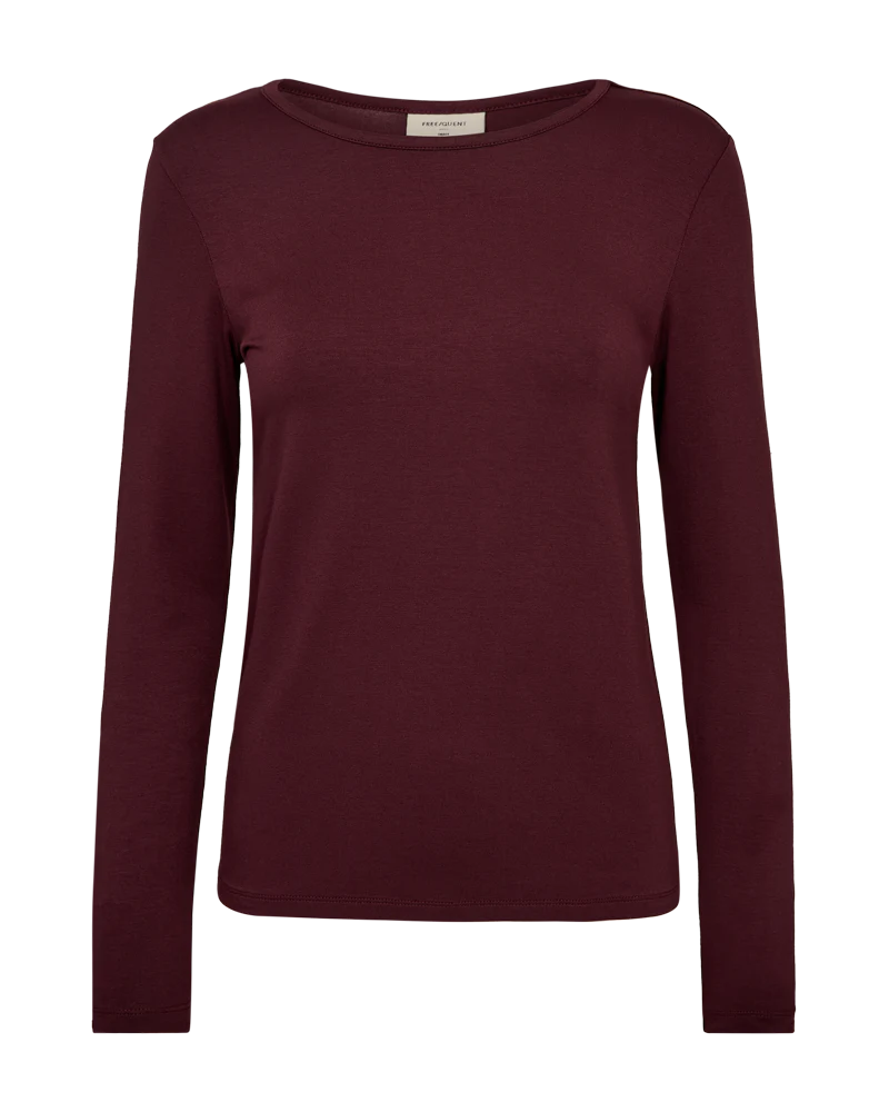 Freequent Liana Top port royale burgundy - Afbeelding 3