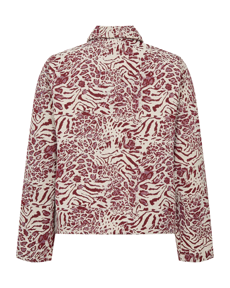 Freequent Jady Jacket moonbeam w. port royale burgundy - Afbeelding 8